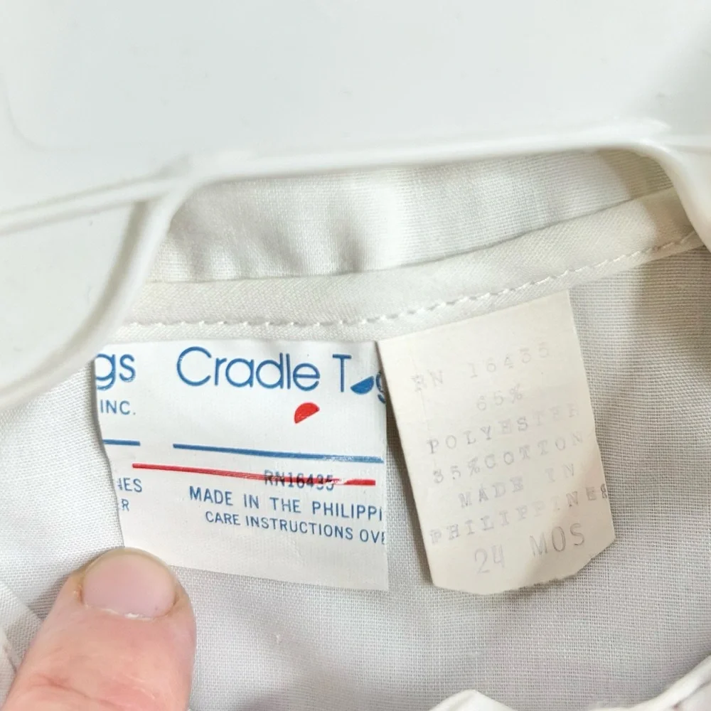NWT Vintage Cradle Togs 2 piece shirt & shortalls set, marching band motif